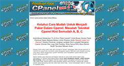 Desktop Screenshot of belajarcpanel.wanmus.com
